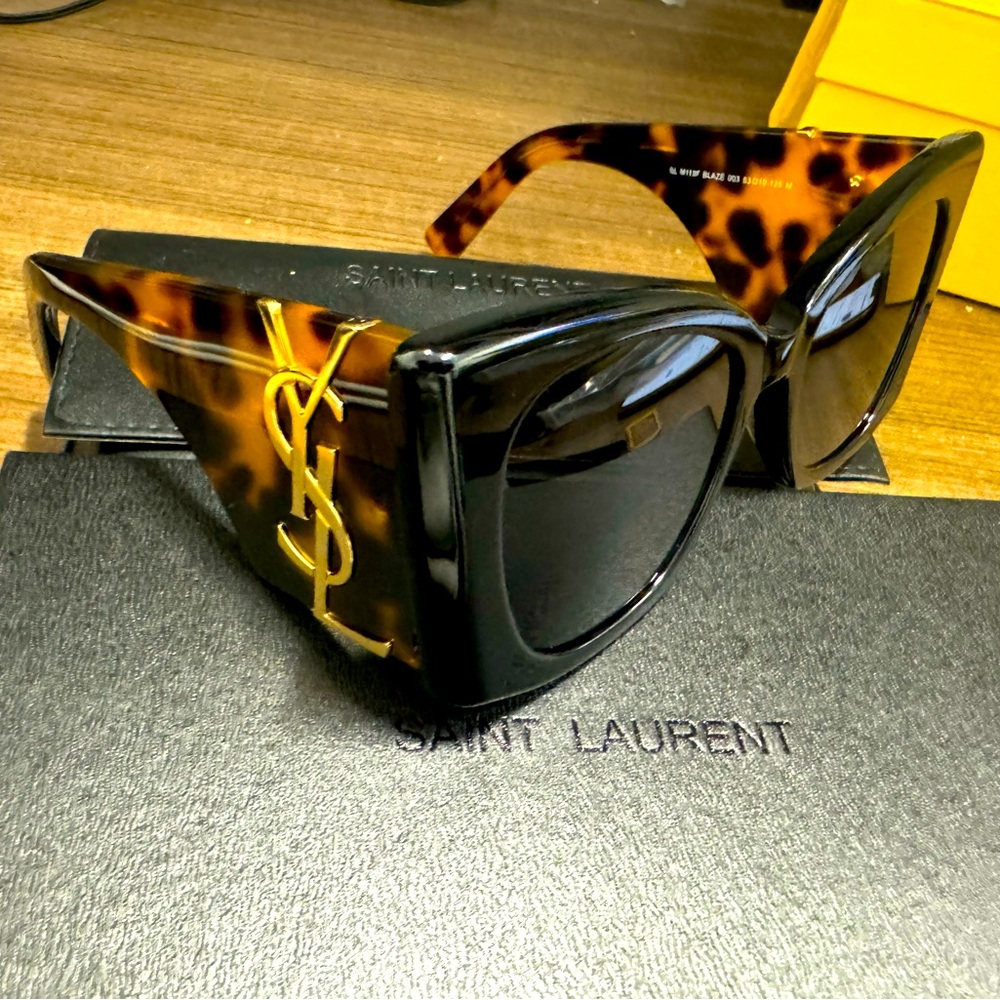YSL Blaze Tortoise Sunglasses